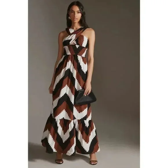 Anthropologie Plenty by Tracy Reese Printed Halter dress Anthropologie Plenty by Tracy Reese Printed Halter dress